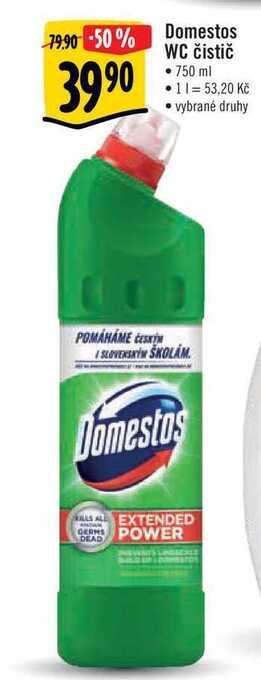Albert Domestos wc čistič • 750 ml nabídka