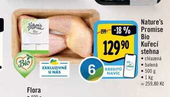 Albert Nature's promise bio kuřecí stehna  500 g nabídka