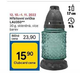 Tesco Hřbitovní svíčka lau350** 30 g nabídka