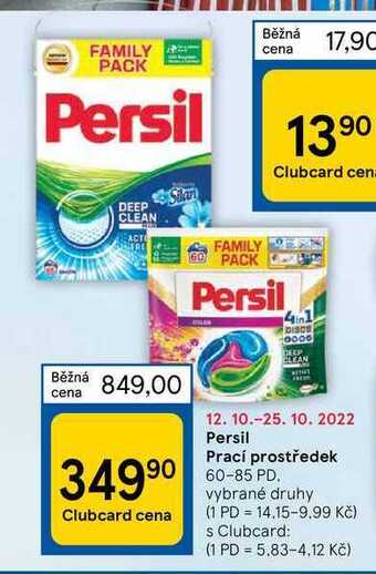 Tesco Persil prací prostředek 60-85 pd nabídka