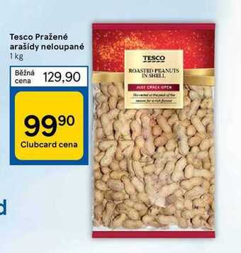 Tesco Tesco pražené arašídy neloupané 1 kg nabídka