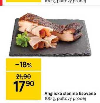 Tesco Anglická slanina lisovaná 100 g nabídka