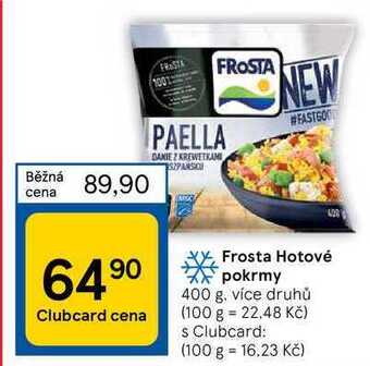 Tesco Frosta hotové pokrmy 400 g nabídka
