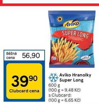Tesco Aviko hranolky super long 600 g nabídka