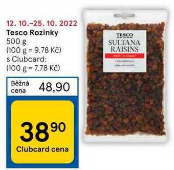 Tesco Tesco rozinky 500 g nabídka