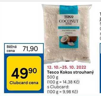 Tesco Tesco kokos strouhaný 500 g nabídka
