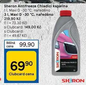 Tesco Sheron antifreeze chladicí kapalina 1 l nabídka