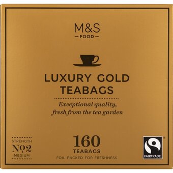 Marks & spencer porcovaný čaj luxury gold