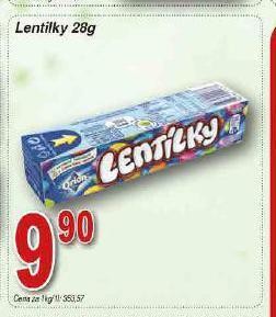 Lidl Lentilky nabídka