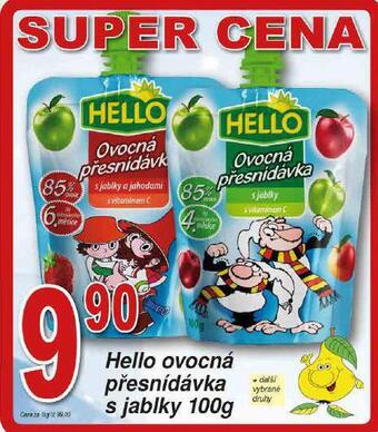 Lidl Hello ovocná přesnídávka nabídka