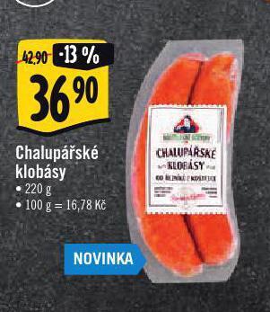 Albert Chalupářské klobásy nabídka