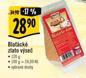 Albert Blaťácké zlato výseč nabídka