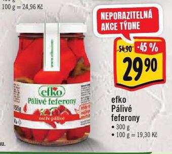 Efko pálivé feferony