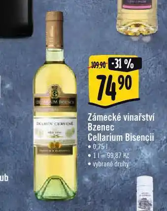 Albert Támecké vinařství bzenec cellarium bisencii nabídka