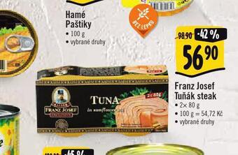 Albert Franz josef tuňák steak nabídka