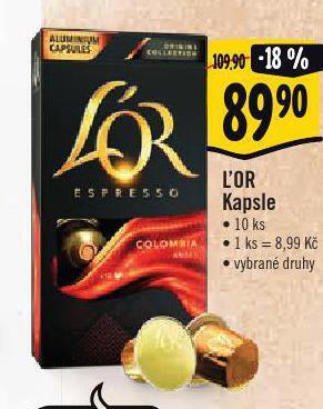 Albert Kávové kapsle l'or nabídka