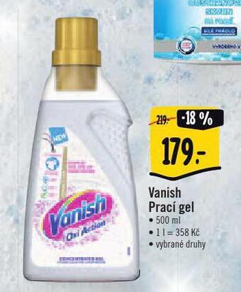 Albert Vanish prací gel nabídka