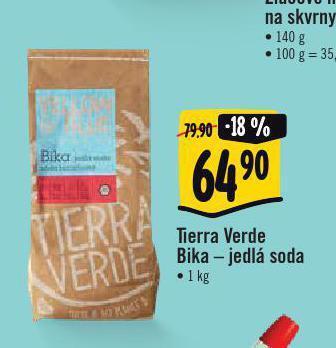 Albert Tierra verde bika - jedlá soda nabídka