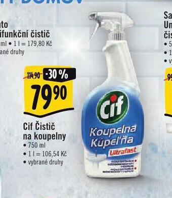 Albert Cif čistič na koupelny nabídka