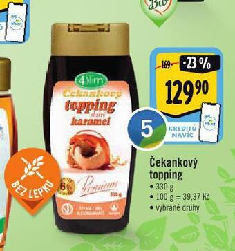 Albert Čekankový topping nabídka