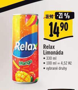 Albert Relax limonáda nabídka