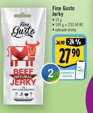 Albert Fine gusto jerky nabídka