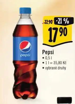 Jip Pepsi 0,5l nabídka