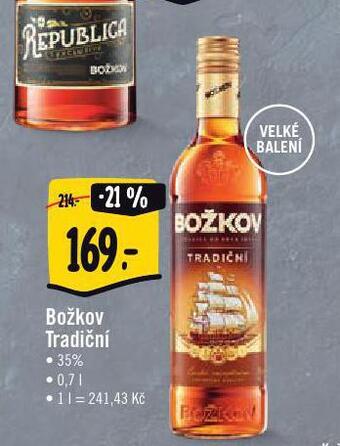 Jip Božkov tradiční nabídka