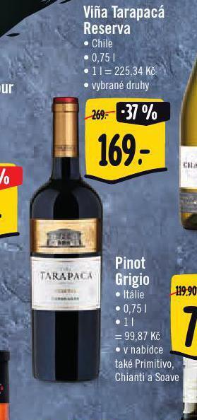 Jip Vina tarapacá reserva nabídka