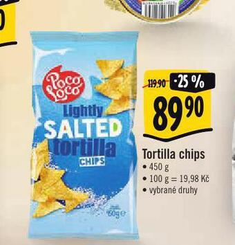 Jip Tortilla chips nabídka