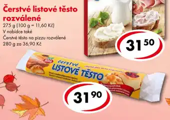 CBA Čerstvé listové tésto rozválené 275 g V nabídce také nabídka