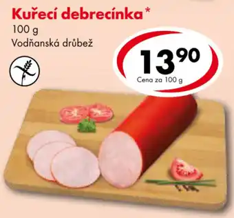 CBA Vodnanska drůbež Kuřecí debrecínka 100 g nabídka