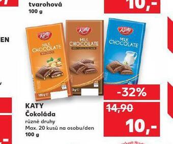 Kaufland Katy čokoláda nabídka