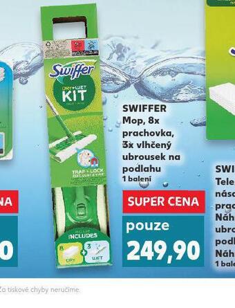 Kaufland Swiffer mop, 8x prachovka, 3x vlhčený ubrousek na podlau nabídka