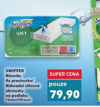 Kaufland Swiffer násada,4x prachovka / náhradní vlhčené ubrousky nabídka