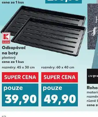 Kaufland Odkapávač na boty 60 x 40 cm nabídka