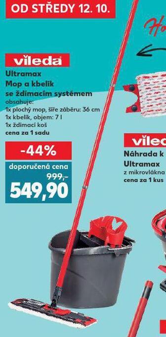 Kaufland Ultramax mop a kbelík se ždímacím systémem nabídka