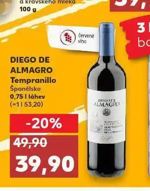 Kaufland Diego de almagro tempranillo nabídka