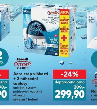 Kaufland Ceresit aero stop vlhkosti + 2 náhradní tablety nabídka