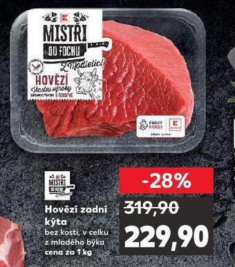 Kaufland Hovězí zadní kýta nabídka