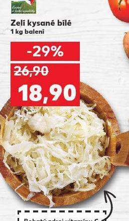 Kaufland Zelí kysané bílé nabídka