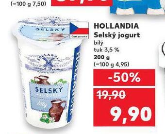 Kaufland Hollandia selský jogurt nabídka