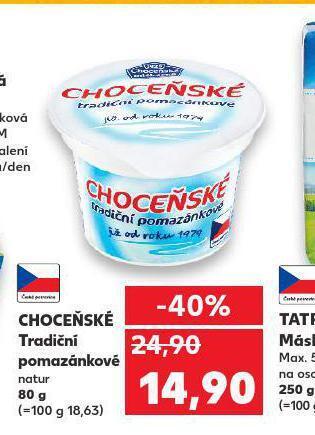 Kaufland Choceňské tradiční pomazánkové nabídka