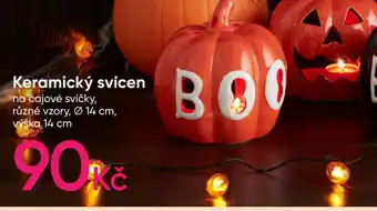 Pepco Keramický svícen na čajové svíčky, různé vzory 14 cm nabídka