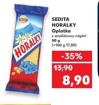 Kaufland Sedita horalky oplatka nabídka
