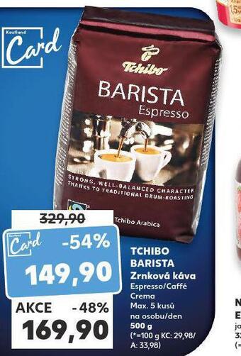 Kaufland Tchibo barista zrnková káva nabídka
