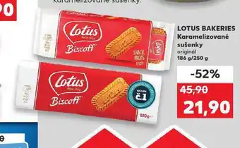 Kaufland Lotus bakeries karamelizované sušenky nabídka