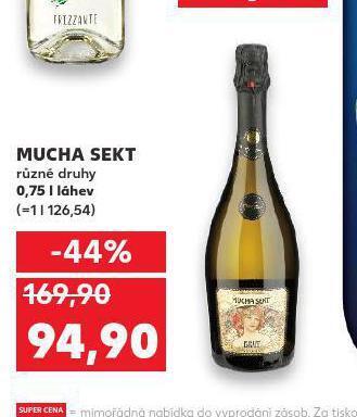 Kaufland Mucha sekt nabídka
