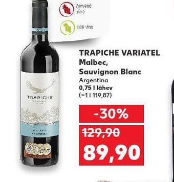 Kaufland Trapiche variatel sauvignin blanc nabídka