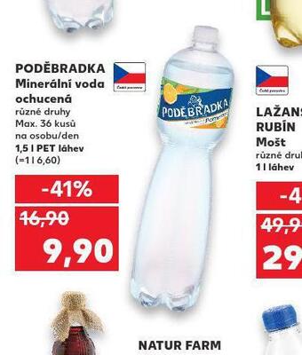 Kaufland Poděbradka ochucená nabídka